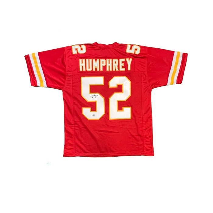 Creed Humphrey Signed Custom Red Football Jersey