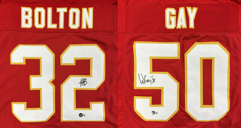 Nick Bolton Signed Red Custom Football Jersey — TSE Kansas City