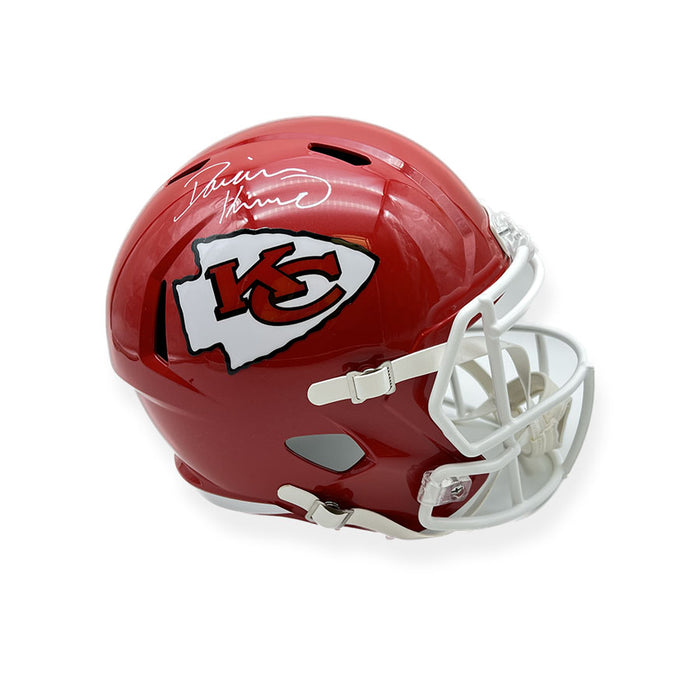 Darian Kinnard Signed Kansas City Chiefs Full Size Red Speed Helmet