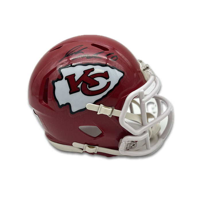 Isiah Pacheco Signed Kansas City Chiefs Red Speed Mini Helmet