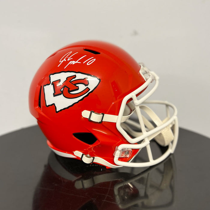 Isiah Pacheco Signed Kansas City Chiefs Red Speed Full Size Helmet