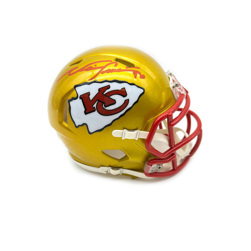 Christian Okoye Signed Kansas City Chiefs Mini Helmet (JSA) Nigerian N –