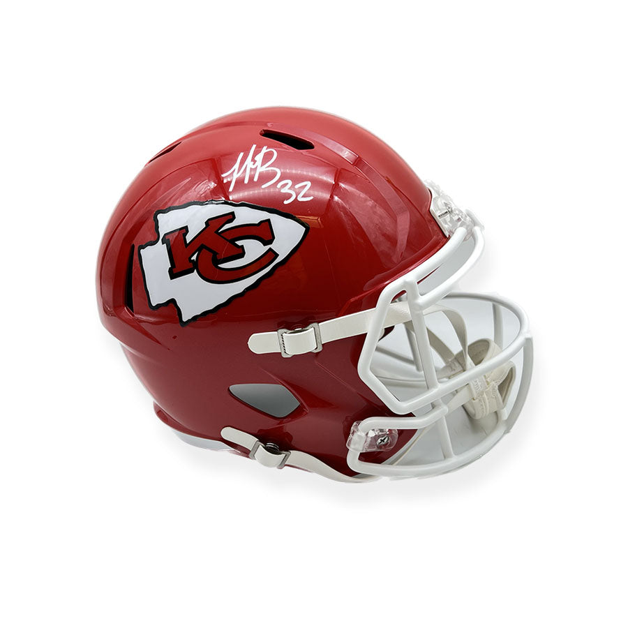 Kansas City Chiefs Clyde Edwards Helaire Signed Full Speed Replica Hel