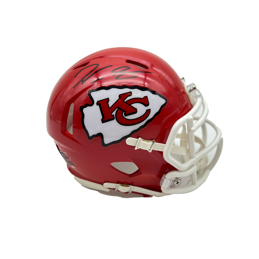 Kansas City chiefs autographed mini helmet 2024