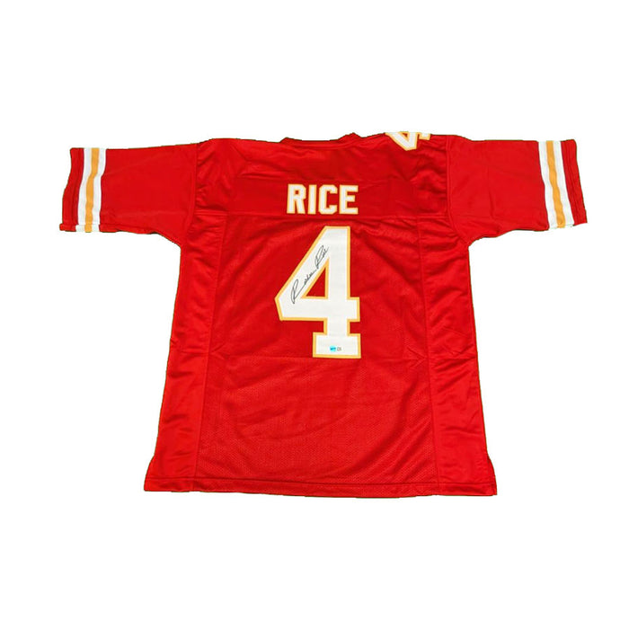 Rashee Rice Signed Custom Red Football Jersey