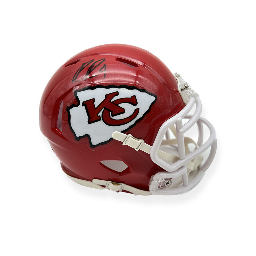 Christian Okoye signed autographed Kansas City Chiefs mini helmet