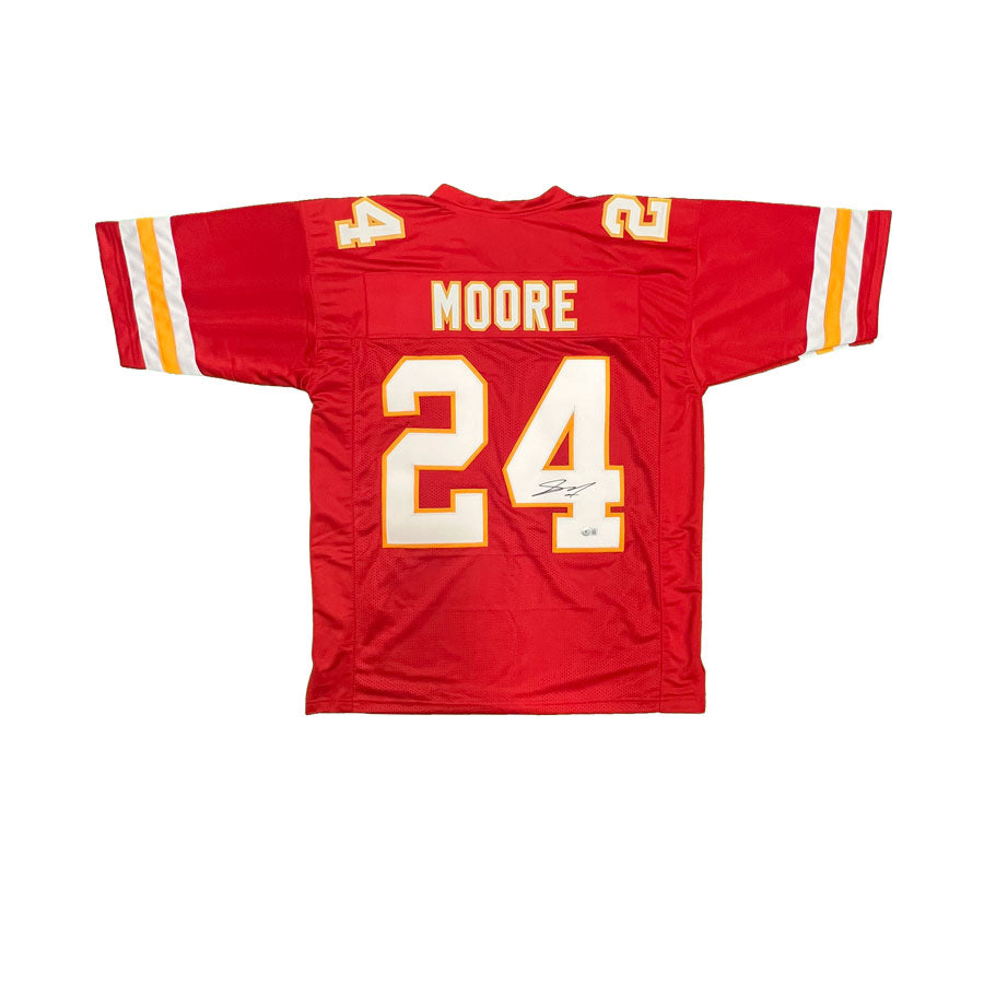 Skyy Moore Signed Red Custom Football Jersey — TSE Kansas City