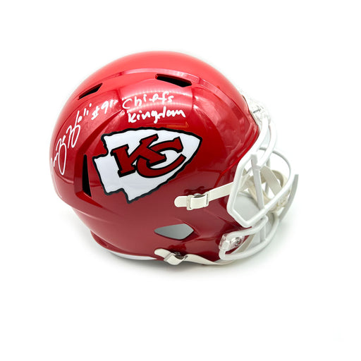 Patrick Mahomes Signed Chiefs Full-Size Lunar Eclipse Alternate Speed Helmet  (Beckett Hologram)