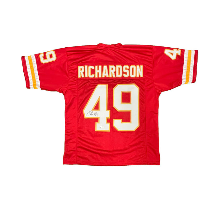 Tony Richardson Signed Custom Red Football Jersey