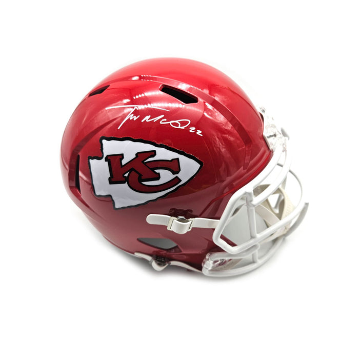 Trent McDuffie Signed Kansas City Chiefs Red Speed Full Size Helmet