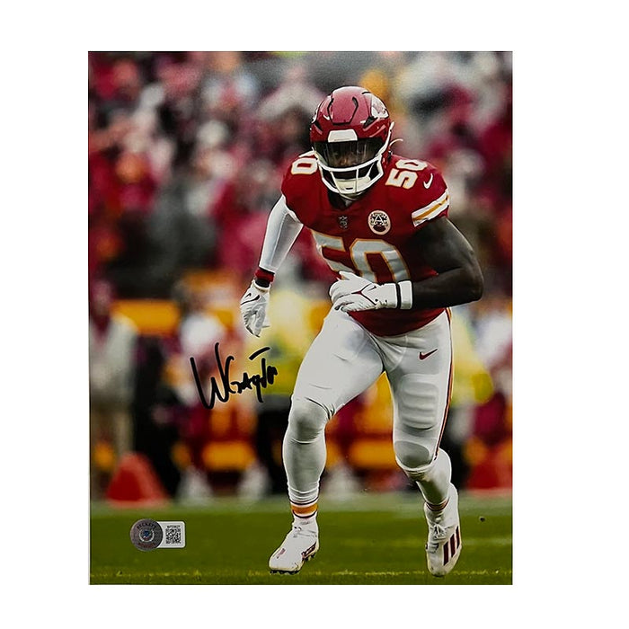 Willie Gay Jr. Signed Running in Red 8x10 Photo