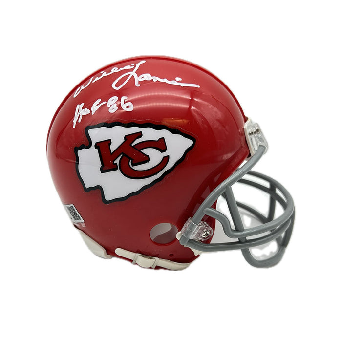 Willie Lanier Signed Kansas City Chiefs TB VSR4 Mini Helmet with "HOF 86"