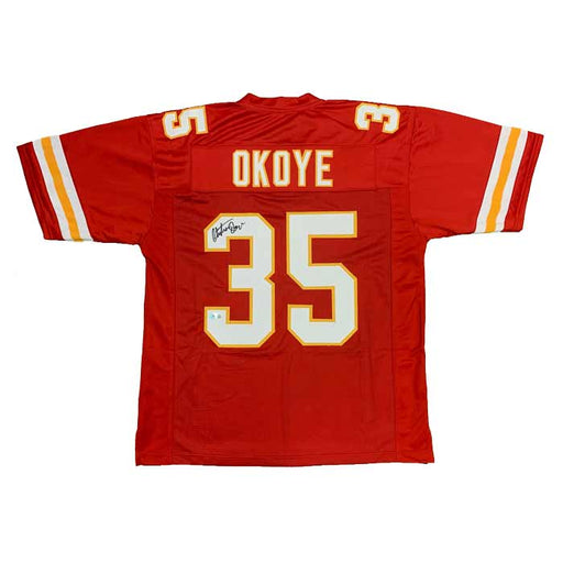 Derrick Johnson Signed Custom Red Football Jersey — TSE Kansas City