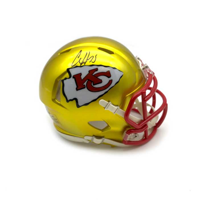 Nick Bolton Signed Kansas City Chiefs Red Speed Mini Helmet — TSE