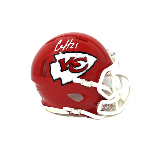 Clyde Edwards-Helaire Autographed Kansas City Chiefs Red Mini Helmet  Beckett BAS QR Stock #193781