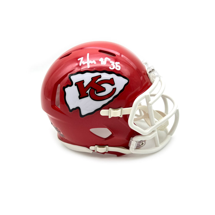 Jaylen Watson Signed Kansas City Chiefs Mini Speed Helmet — TSE Kansas City