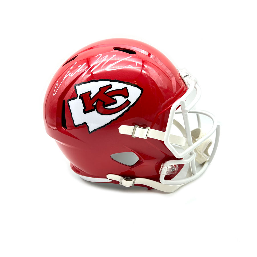 Christian Okoye Signed Kansas City Chiefs Mini Helmet (JSA) Nigerian N –