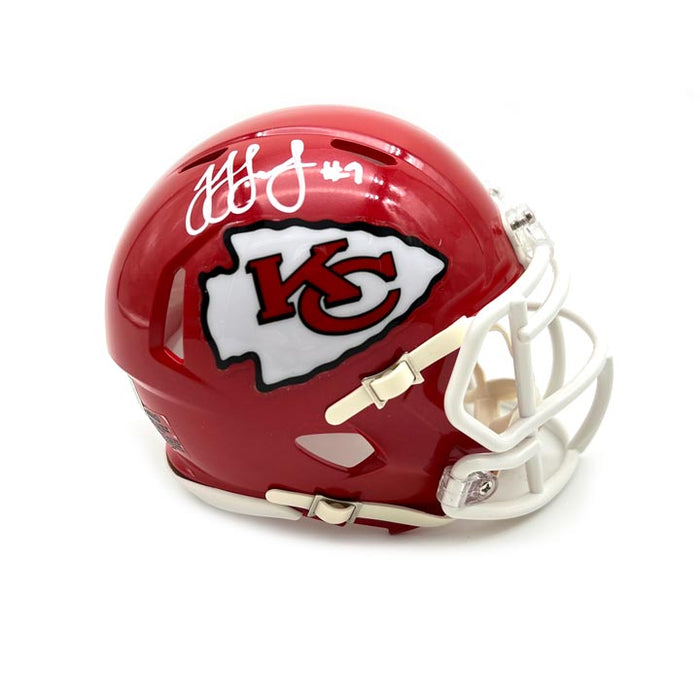 JuJu Smith-Schuster Signed Kansas City Chiefs Mini Speed Helmet