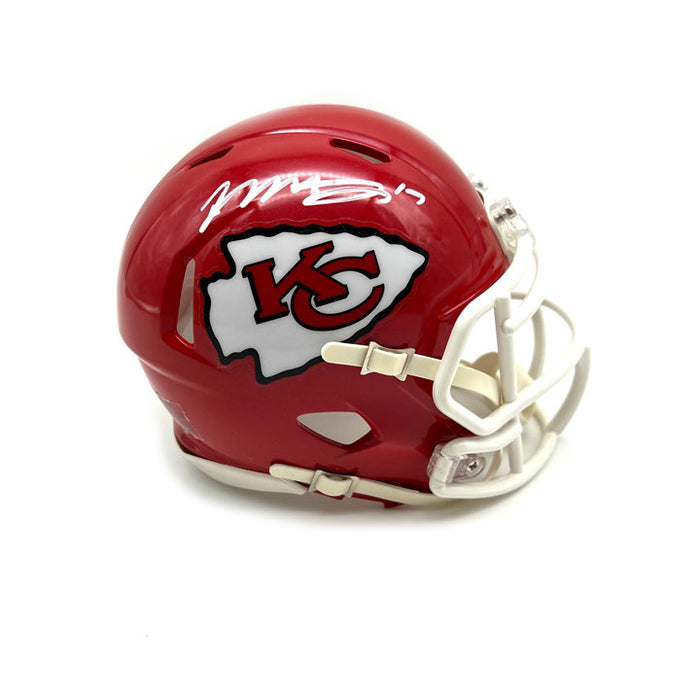Mecole Hardman Signed Kansas City Chiefs Speed Mini Helmet