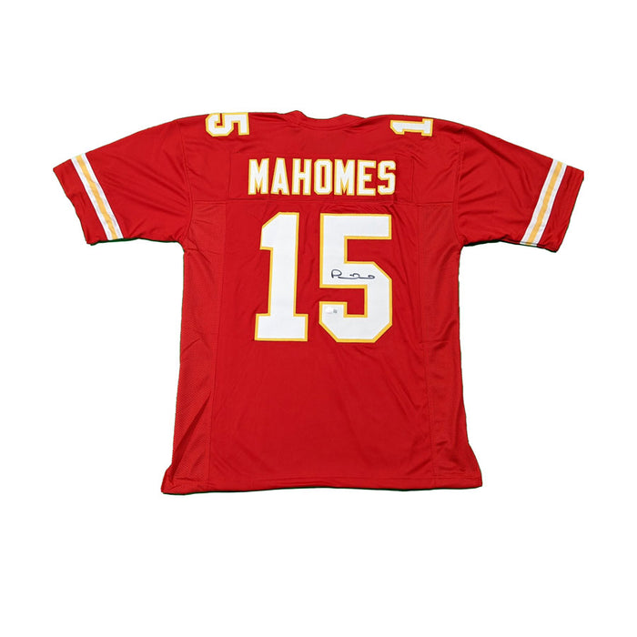 Patrick Mahomes Signed Custom Red Football Jersey