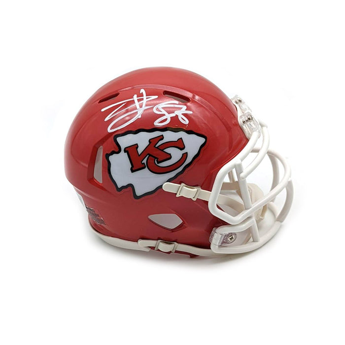 Travis Kelce Signed Kansas City Chiefs Red Speed Mini Helmet